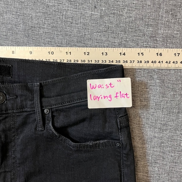 Mother Insider Crop Step Fray Not Guilty Jeans - Women's Size 29 - Black - Picture 8 of 13